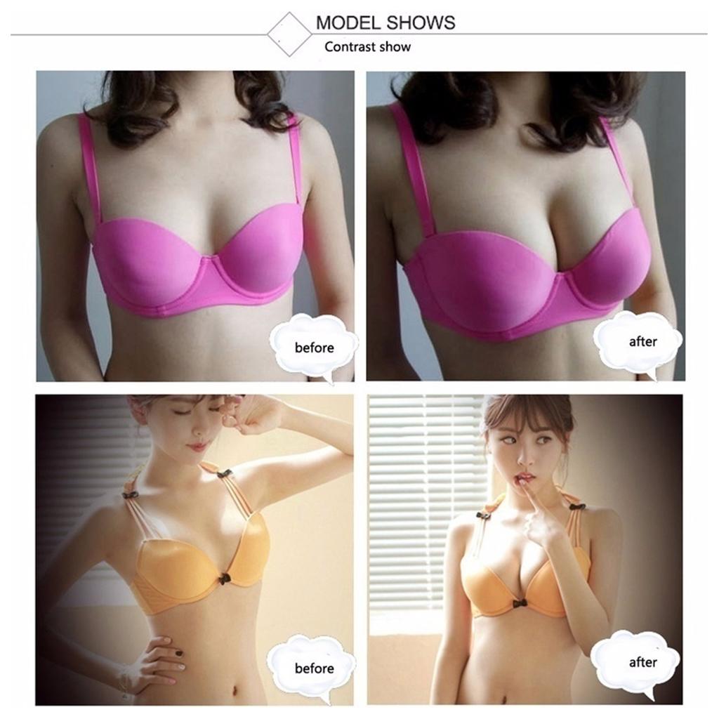 Push Up Bra Silicone - Wielorazowe silikonowe wkładki do biustonosza, lekkie,