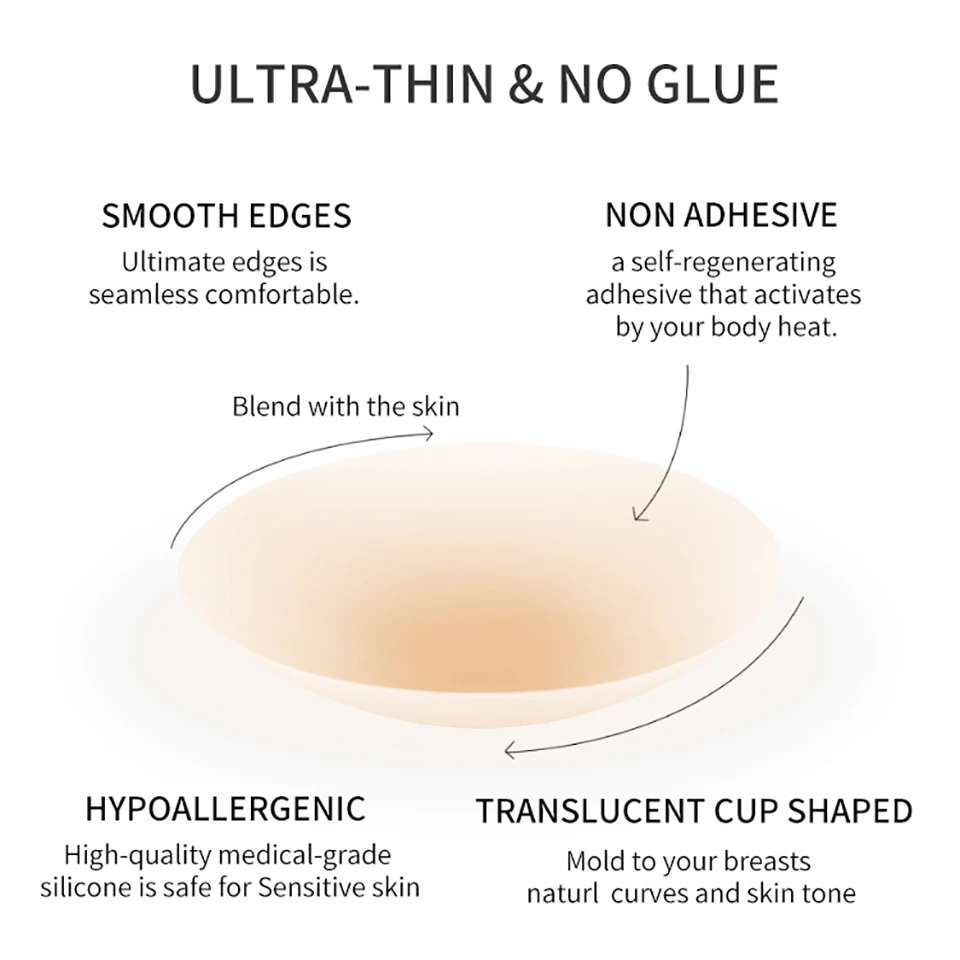 2 Pary Ultracienkich Naklejek  – Strapless Bra Adhesive recenzja i cena