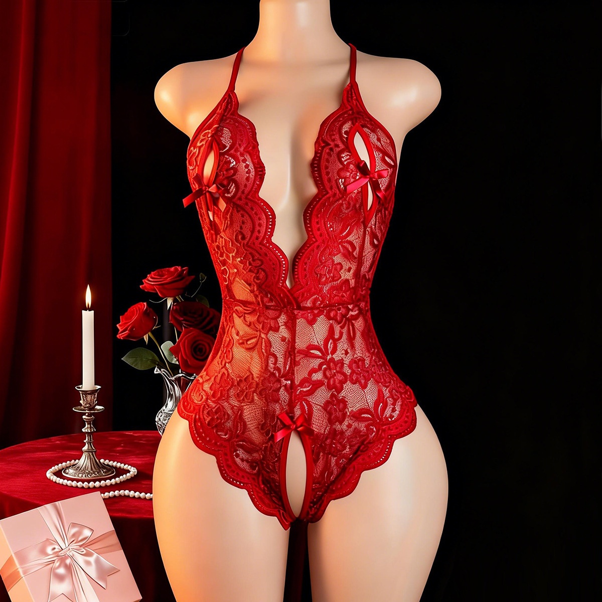 Seksowna bielizna damska, biel – Lace Bralette Set recenzja i cena